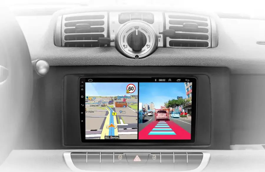 Radio nawigacja Smart Fortwo 2005 - 2010 Android Auto GPS Carplay - Multigenus