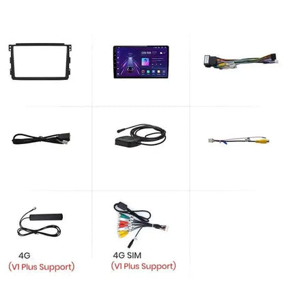 Radio nawigacja Smart Fortwo 2005 - 2010 Android Auto GPS Carplay - Multigenus