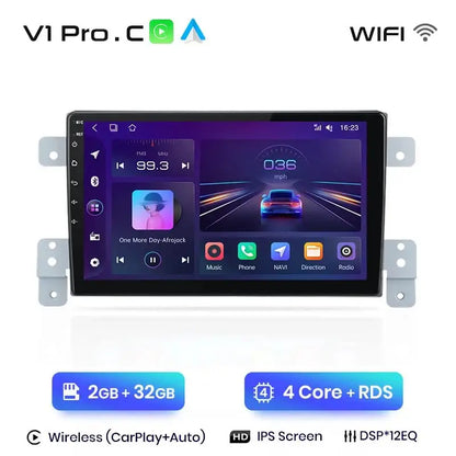 Radio samochodowe do Suzuki Grand Vitara 2005 - 2015 z bezprzewodowym CarPlay i Android Auto - Inteligentny system multimedialny - Multigenus