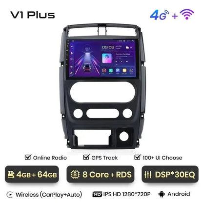 Radio nawigacja Suzuki Jimny 3 2005 - 2019 Carplay Android Auto - Multigenus