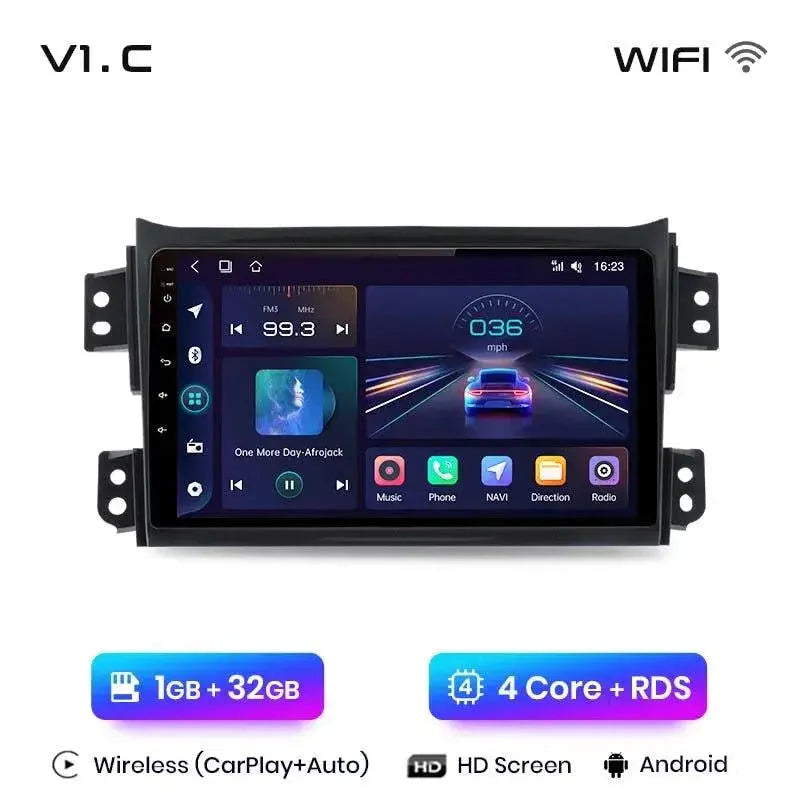 Radio nawigacja SUZUKI Splash Ritz 2004-2010 Opel Agila 2008-2012 Android Auto Carplay - Multigenus
