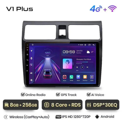 Radio nawigacja Suzuki Swift 2003 - 2010 Carplay Android Auto - Multigenus
