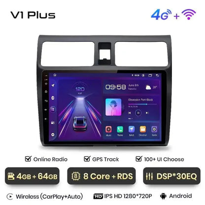 Radio nawigacja Suzuki Swift 2003 - 2010 Carplay Android Auto - Multigenus