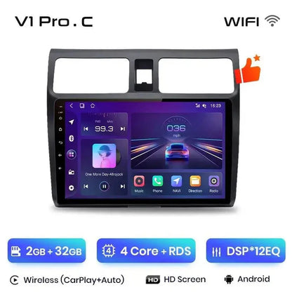 Radio nawigacja Suzuki Swift 2003 - 2010 Carplay Android Auto - Multigenus