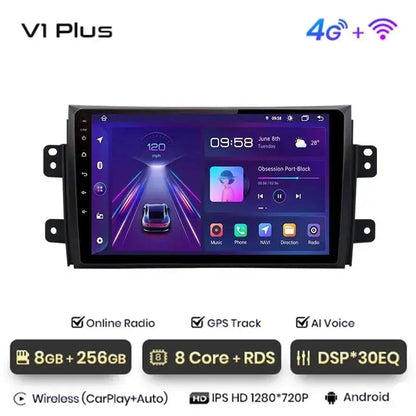 Radio nawigacja Suzuki SX4 2006-2013 Fiat Sedici 2005 - 2014 Carplay Android Auto - Multigenus