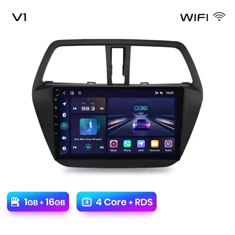 Radio dla Suzuki SX4 & S - Cross 2012 - 2016 z CarPlay i 4G GPS 2 - DIN AI Voice Android Auto - Multigenus