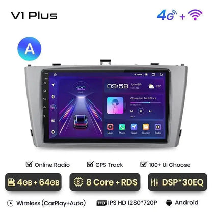 Radio nawigacja Toyota Avensis T27 2008 - 2015 Carplay Android Auto - Multigenus