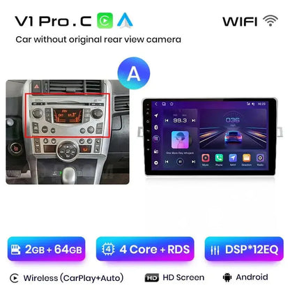Radio dla Toyota Verso R20 od 2009 - 2018 GPS 4G z Bezprzewodowym CarPlay i Android Auto - Multigenus