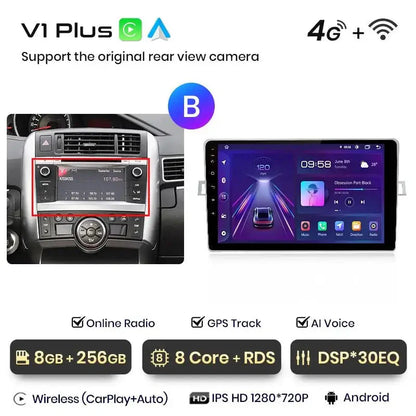 Radio dla Toyota Verso R20 od 2009 - 2018 GPS 4G z Bezprzewodowym CarPlay i Android Auto - Multigenus