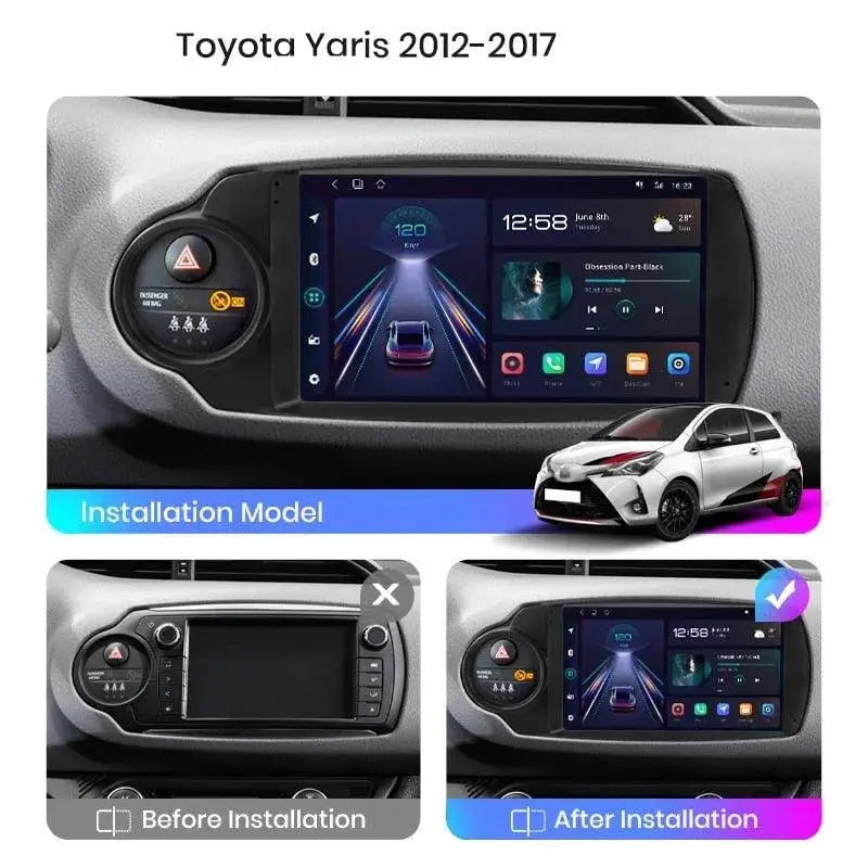 Radio nawigacja Toyota Yaris 2012-2017 Android Auto Carplay - Multigenus