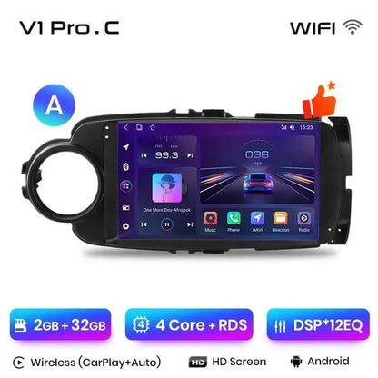 Radio nawigacja Toyota Yaris 2012-2017 Android Auto Carplay - Multigenus