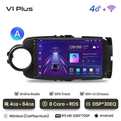 Radio nawigacja Toyota Yaris 2012-2017 Android Auto Carplay - Multigenus