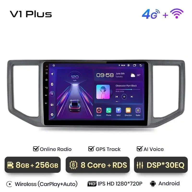 Radio nawigacja Volkswagen VW Crafter 2017 2018 - 2021 Android Auto Carplay - Multigenus