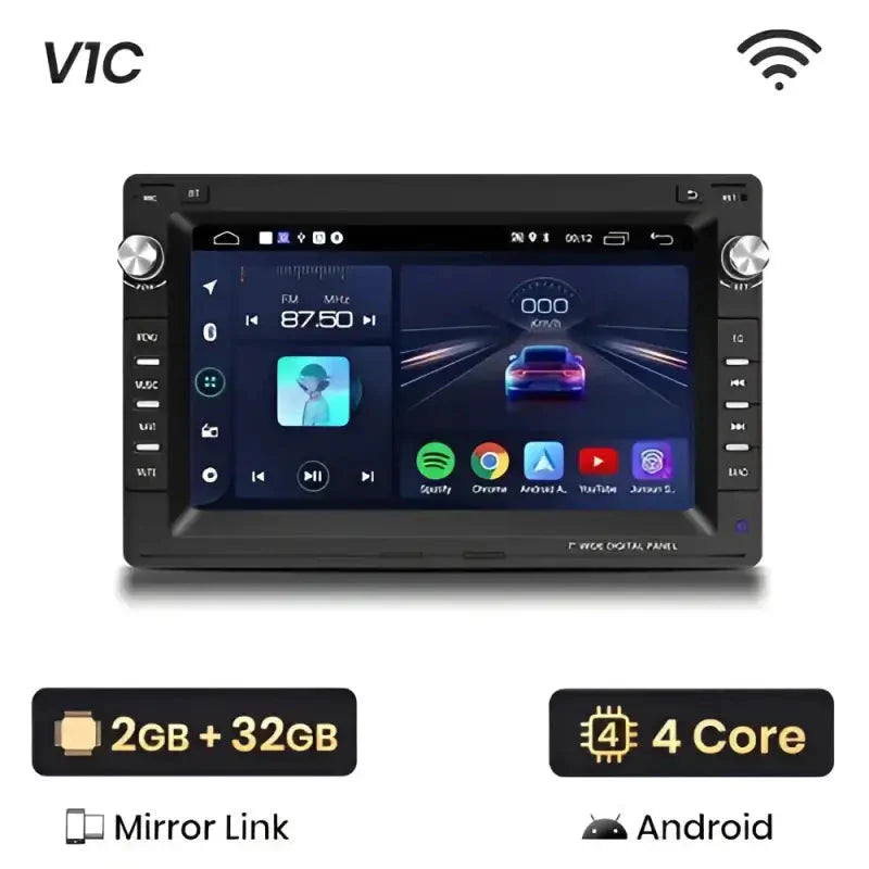 Radio nawigacja VW Golf 4 Passat POLO Transport T5 Multivan Seat Jetta Carplay Android Auto - Multigenus