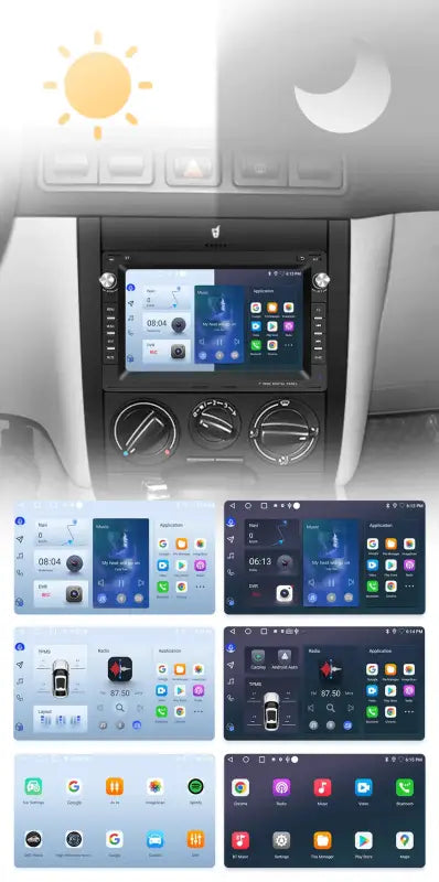 Radio nawigacja VW Golf 4 Passat POLO Transport T5 Multivan Seat Jetta Carplay Android Auto - Multigenus