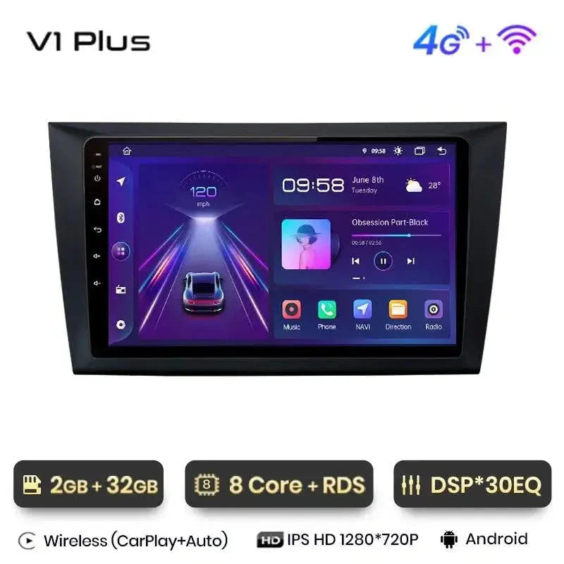 Radio nawigacja VW Volkswagen Golf 6 2008-2016 Android Auto Carplay - Multigenus