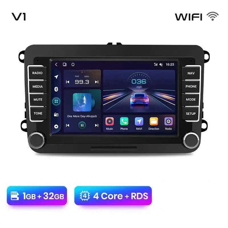 Radio nawigacja Volkswagen VW SEAT Leon Passat B6 B7 Tiguan Touran GOLF POLO Android Auto Carplay - Multigenus