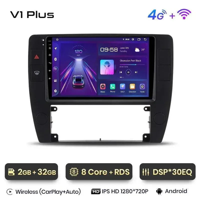 Radio nawigacja Passat B5 2000-2005 Android Auto Carplay - Multigenus