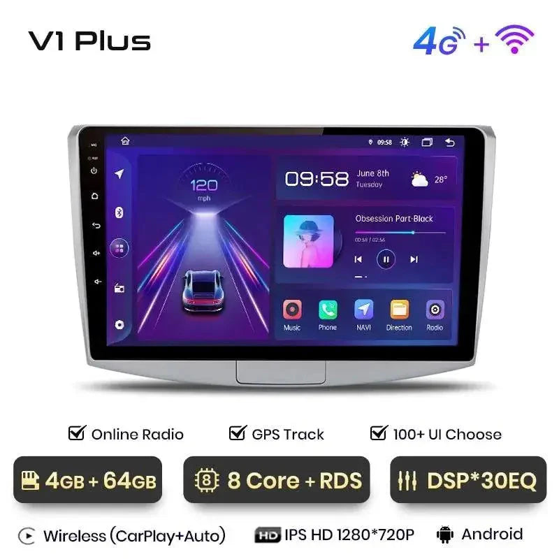 Radio nawigacja VW Passat B6 B7 CC 2005 - 2015 Carplay Android Auto - Multigenus