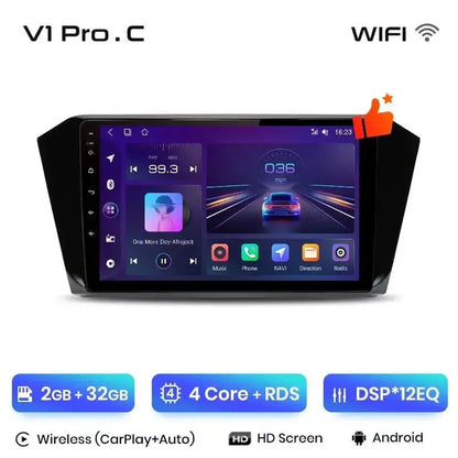 Radio nawigacja VW Volkswagen Passat B8 2015-2020 Android Auto Carplay - Multigenus