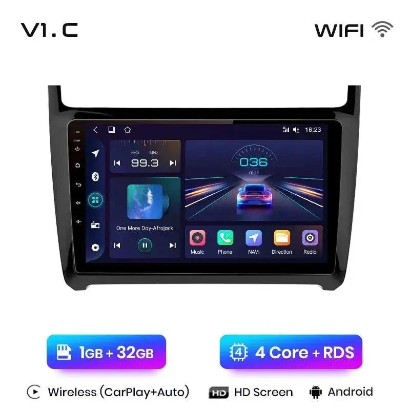 Radio nawigacja VW Volkswagen POLO 5 2008-2020 Android Auto Carplay - Multigenus