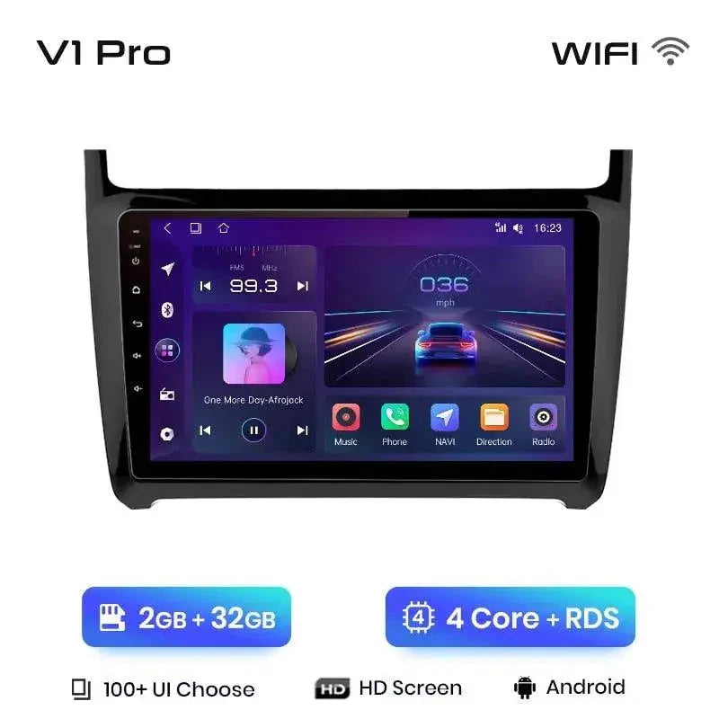 Radio nawigacja VW Volkswagen POLO 5 2008-2020 Android Auto Carplay - Multigenus