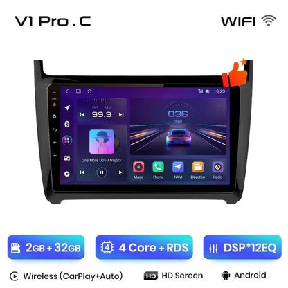 Radio nawigacja VW Volkswagen POLO 5 2008-2020 Android Auto Carplay - Multigenus