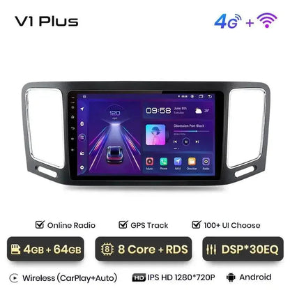 Radio nawigacja Volkswagen VW Sharan 2012 - 2018 Android Auto Carplay - Multigenus