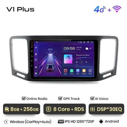 Radio nawigacja Volkswagen VW Sharan 2012 - 2018 Android Auto Carplay - Multigenus