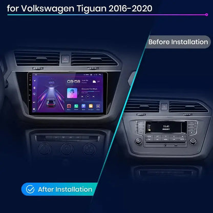 V1Pro Radio Multimedialne Android Auto i CarPlay dla VW Tiguan (2016 - 2020) - 4G GPS 2DIN Autoradio - Multigenus