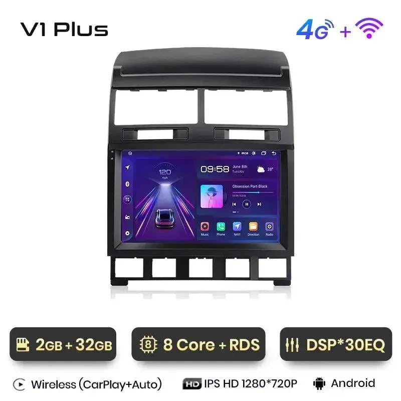 Radio nawigacja VW Volkswagen Touareg 2002 - 2010 Carplay Android Auto - Multigenus