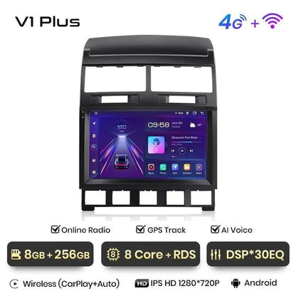 Radio nawigacja VW Volkswagen Touareg 2002 - 2010 Carplay Android Auto - Multigenus