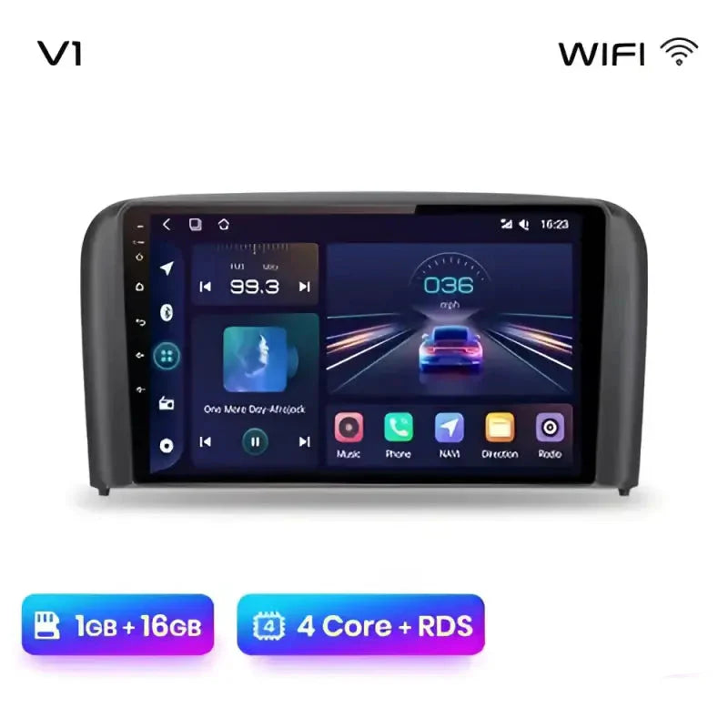 Radio nawigacja Volvo S80 1998 - 2006 Carplay Android Auto - Multigenus