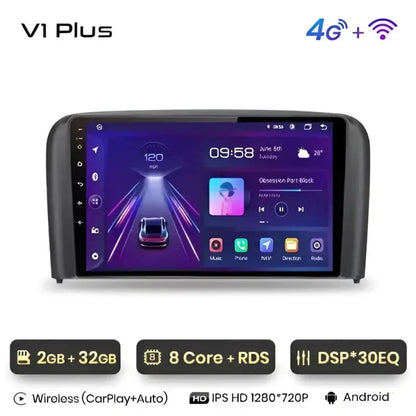 Radio nawigacja Volvo S80 1998 - 2006 Carplay Android Auto - Multigenus