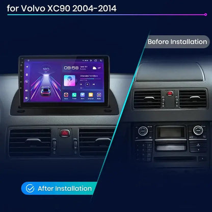 Radio dla Volvo XC90 od 2004 - 2014 2 - DIN z Android Auto AI – 4G GPS i bezprzewodowe CarPlay - Multigenus