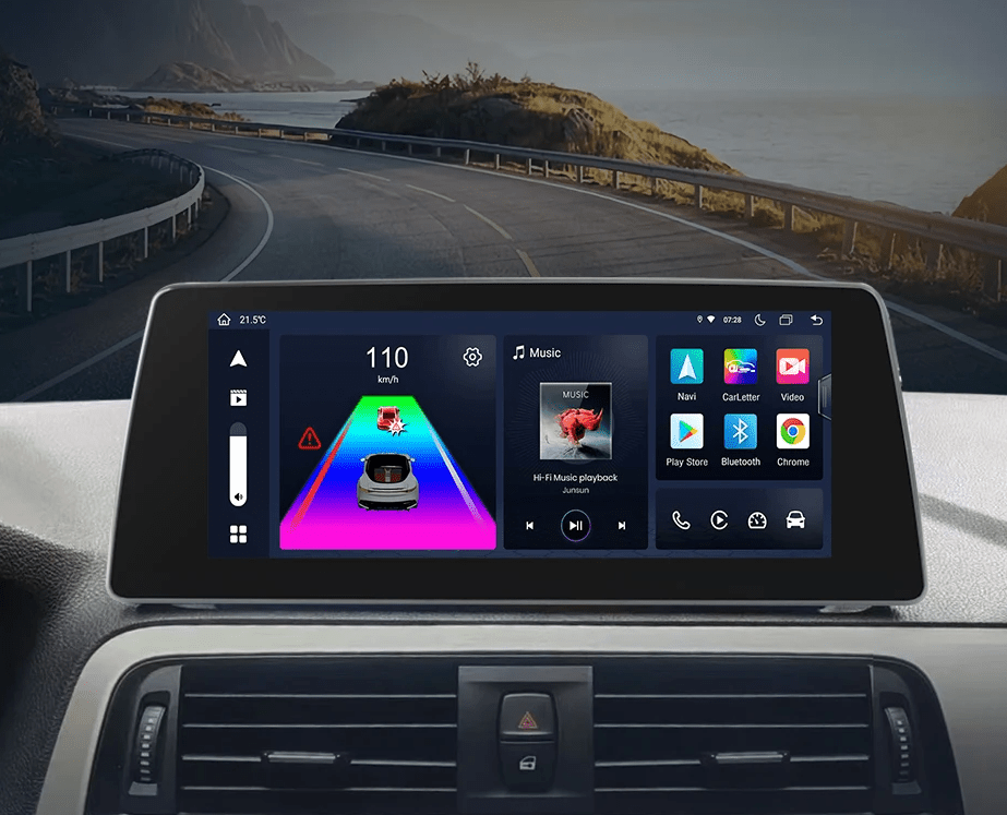 Radio dla BMW 1 Serii F20 EVO 2017 - 2019 z Bezprzewodowym CarPlay i Android Auto oraz Nawigacją GPS - Multigenus