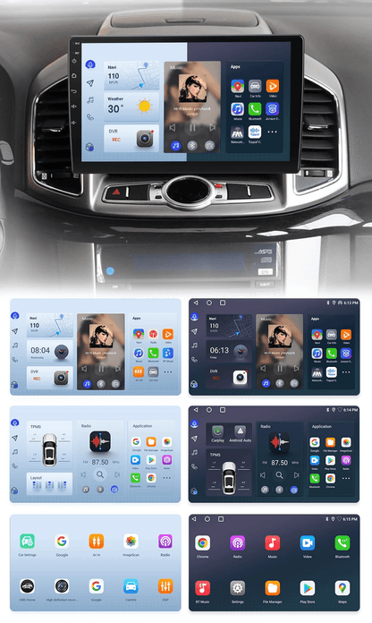 Radio dla Chevrolet Captiva 2011 - 2016 – CarPlay, 4G 2 - DIN, Multimedia GPS AI Voice Android Auto - Multigenus