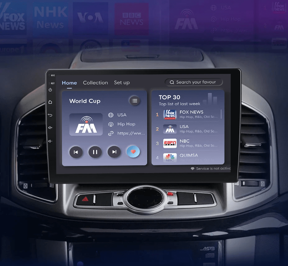 Radio dla Chevrolet Captiva 2011 - 2016 – CarPlay, 4G 2 - DIN, Multimedia GPS AI Voice Android Auto - Multigenus