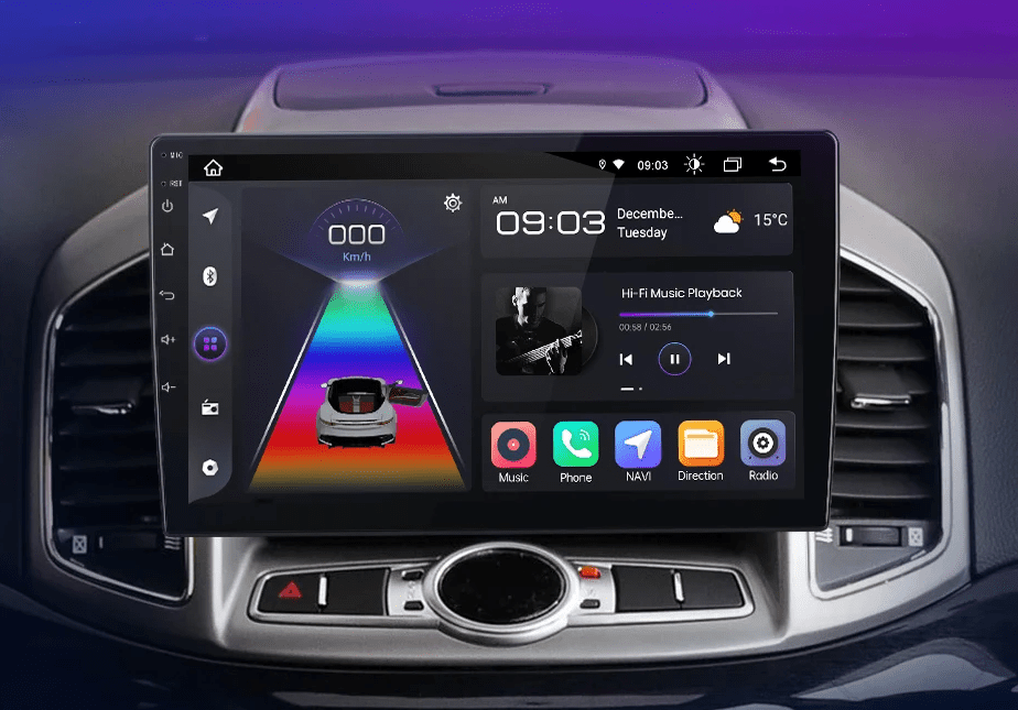 Radio dla Chevrolet Captiva 2011 - 2016 – CarPlay, 4G 2 - DIN, Multimedia GPS AI Voice Android Auto - Multigenus