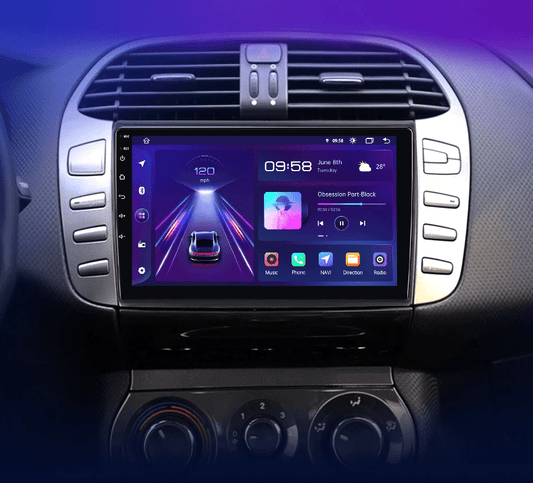 Radio dla Fiat Bravo 2007 - 2012 GPS z Bezprzewodowym CarPlay i Android Auto - Multigenus