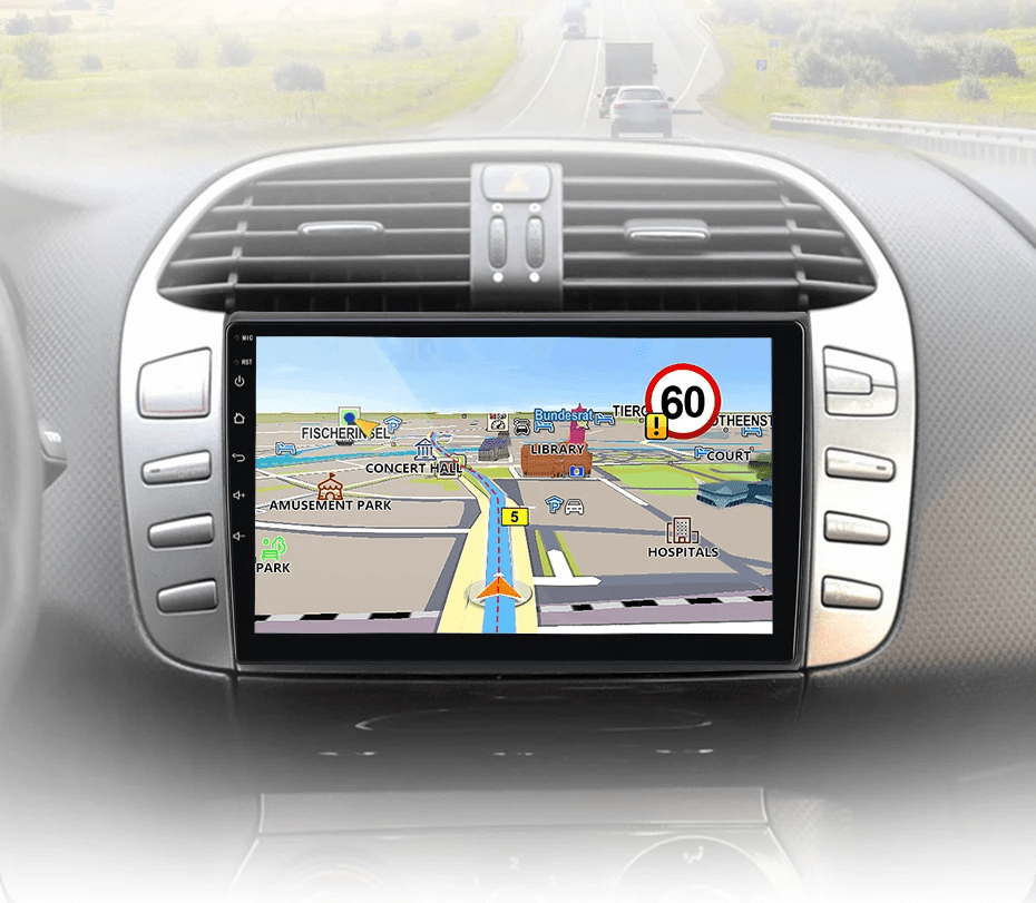 Radio dla Fiat Bravo 2007 - 2012 GPS z Bezprzewodowym CarPlay i Android Auto - Multigenus