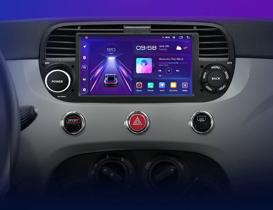 Radio dla Fiat Tipo i Egea 2015 - 2017 System Multimedialny GPS Android Auto z CarPlay - Multigenus