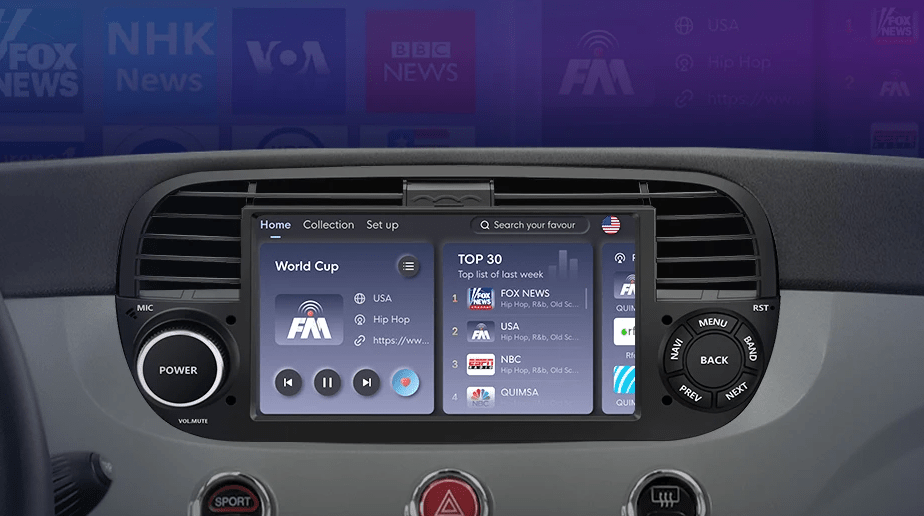 Radio dla Fiat Tipo i Egea 2015 - 2017 System Multimedialny GPS Android Auto z CarPlay - Multigenus