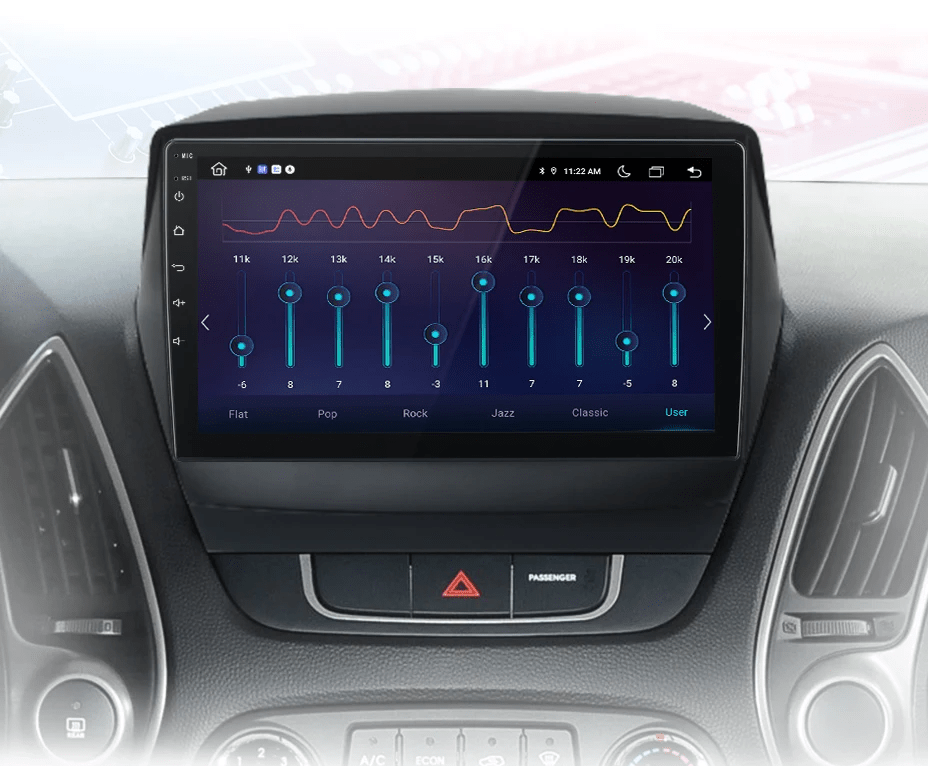 Radio dla Hyundai Tucson 2 ix35 od 2009 - 2015 – Bezprzewodowe CarPlay i Android Auto, System Multimedialny - Multigenus