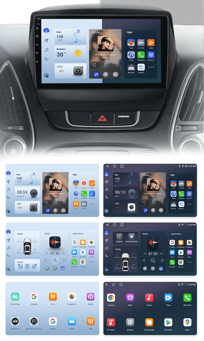 Radio dla Hyundai Tucson 2 ix35 od 2009 - 2015 – Bezprzewodowe CarPlay i Android Auto, System Multimedialny - Multigenus