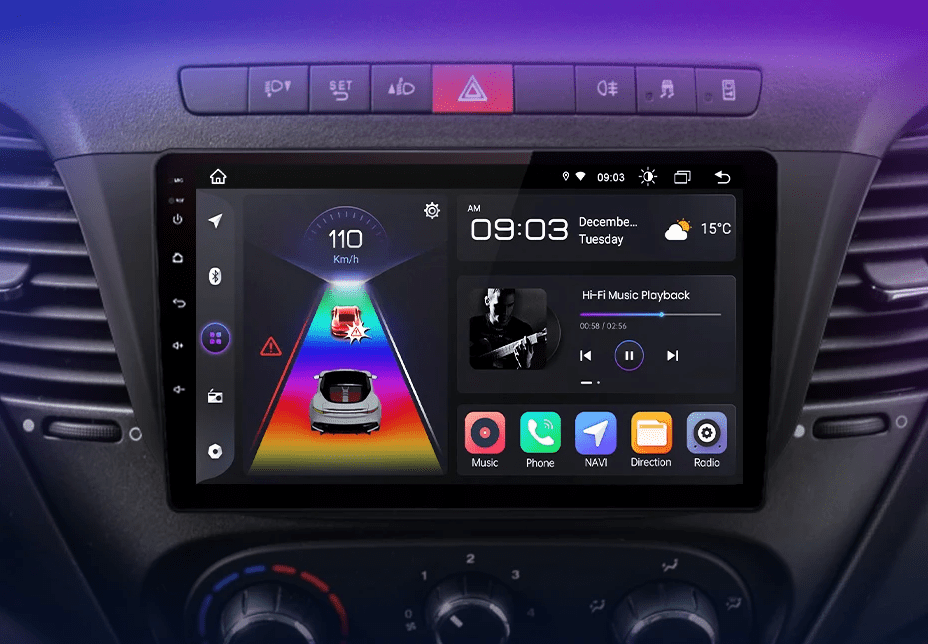 Radio dla Iveco Daily 2014 - 2021 – CarPlay Multimedia i GPS 2 - DIN z AI Voice Android Auto - Multigenus