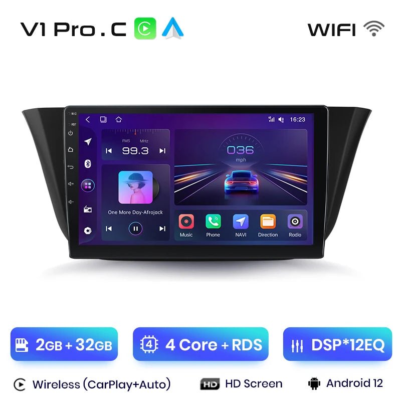 Radio dla Iveco Daily 2014 - 2021 – CarPlay Multimedia i GPS 2 - DIN z AI Voice Android Auto - Multigenus