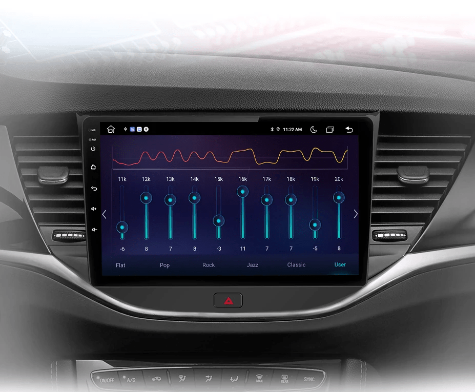 Radio dla Opel Astra K 2015 - 2019 – Bezprzewodowe CarPlay i Android Auto - Multigenus