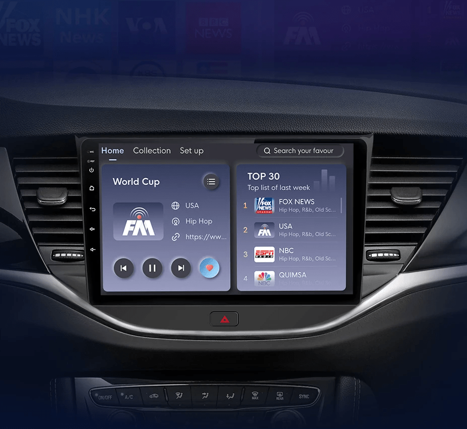 Radio dla Opel Astra K 2015 - 2019 – Bezprzewodowe CarPlay i Android Auto - Multigenus