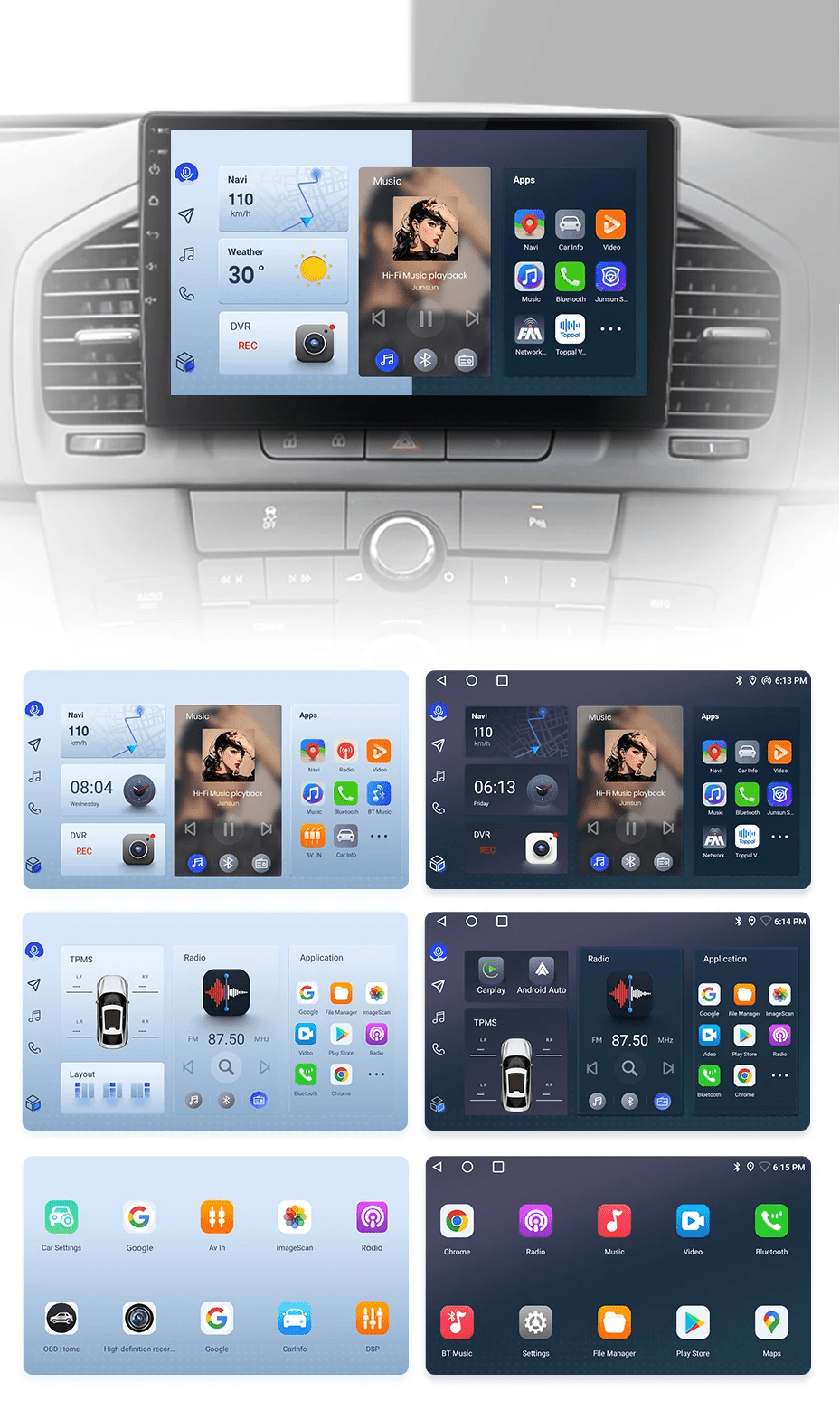 Radio dla Opel Insignia 2009 - 2013 - Bezprzewodowy CarPlay i Android Auto - Multigenus